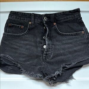Zara Black Jean Shorts
